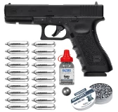 Pistolet wiatrówka Glock 17 blowback 4,5 mm BB/Diabolo CO2