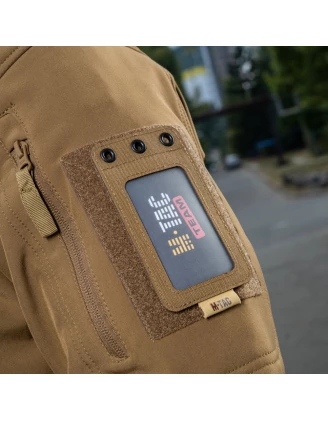Pokrowiec na identyfikator M-Tac z przezroczystym panelem coyote