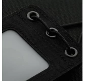 Pokrowiec na identyfikator M-Tac z przezroczystym panelem czarny