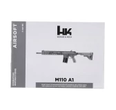 Replika karabinek ASG H&K Heckler&Koch HK M110 A1 6 mm gaz, zielono-brązowy Replika karabinek ASG H&K Heckler&Koch HK M110 A1 6 mm gaz, zielono-brązowy