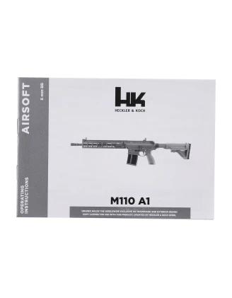 Replika karabinek ASG H&K Heckler&Koch HK M110 A1 6 mm gaz, zielono-brązowy
