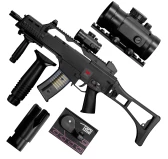 Replika karabinek ASG H&K Heckler&Koch G36C metalowa lufa 6 mm