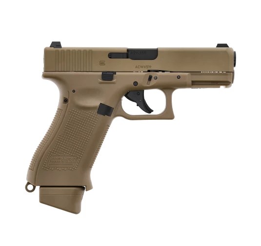 Replika pistolet ASG Glock 19X 6 mm coyote CO2