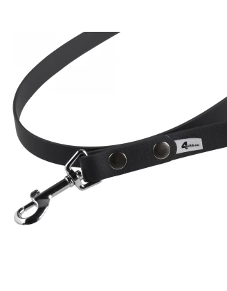 Smycz BioThane 4wild wodoodporna 150 cm czarna