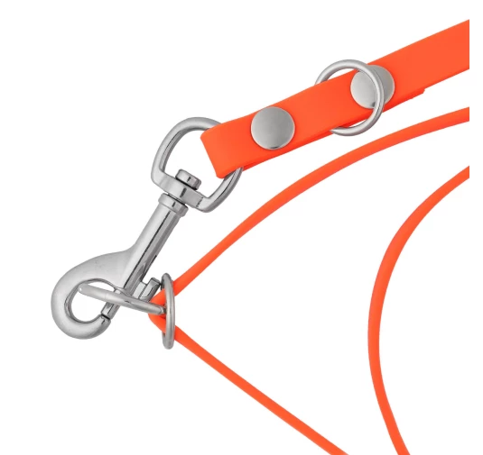 Smycz przepinana 4wild  BioThane 13 mm/260 cm pomarańczowa