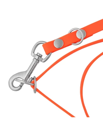 Smycz przepinana 4wild  BioThane 13 mm/260 cm pomarańczowa