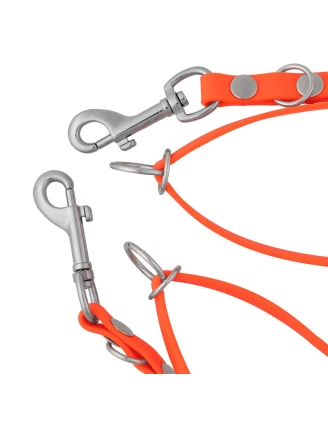 Smycz przepinana 4wild  BioThane 13 mm/260 cm pomarańczowa