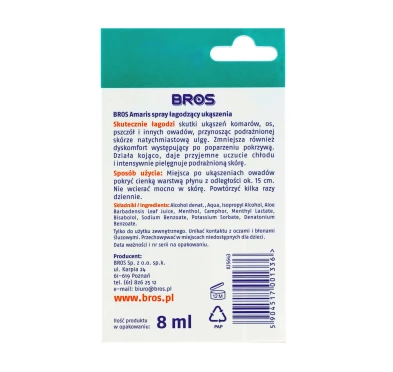 Spray Bros Amaris łagodzący ukąszenia 8 ml