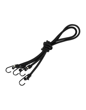 Sznur M-Tac Elastyczny Z Haczykami Black (2 szt.)