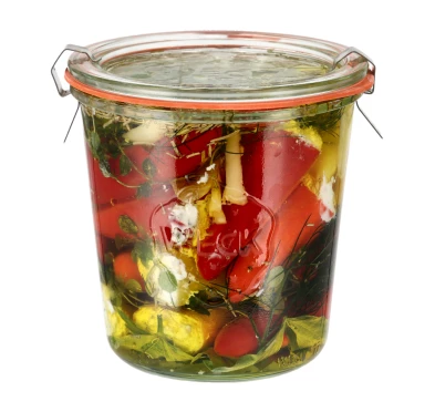 Słoik Weck Mold z pokrywką, uszczelką i 2 zapinkami 580 ml, 6 szt