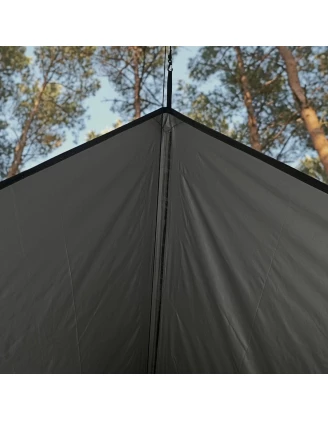 Wytrzymała tarpa Termo TigerWood czarna 3 x 2 - do 60 znaków.