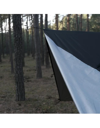 Wytrzymała tarpa Termo TigerWood czarna 3 x 2 - do 60 znaków.