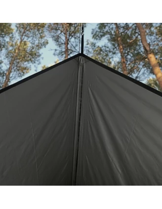 Tarpa Termo TigerWood 3 X 3 czarny - Trwała ochrona przed deszczem i słońcem