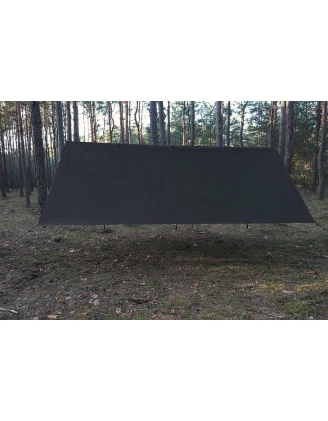 Tarpa Termo TigerWood 3x4 czarna - wytrzymała ochrona przed deszczem i słońcem