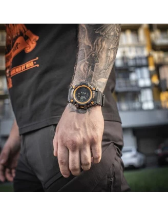 Zegarek M-Tac taktyczny Adventure czarno-pomarańczowy