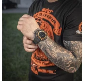 Zegarek M-Tac taktyczny Adventure czarno-pomarańczowy