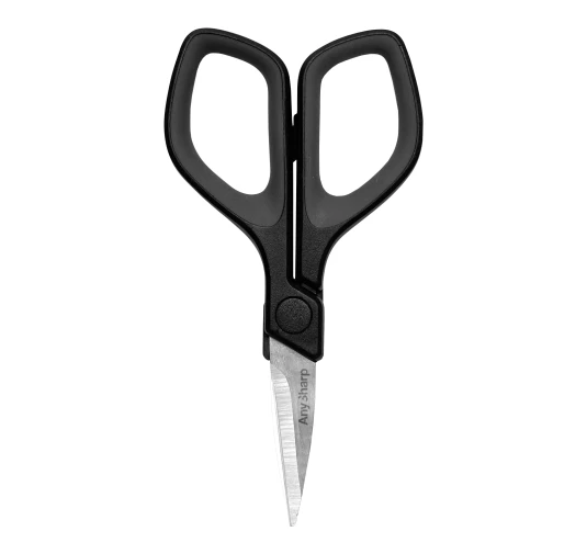 Zestaw ostrzałka AnySharp classic srebrna plus mini nożyczki 
