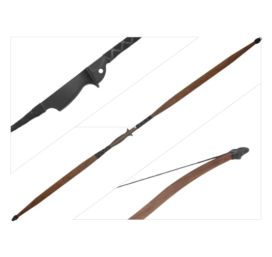 Łuk rekreacyjny dla dorosłych i młodzieży Poe Lang Robin Hood 30-35 lb 59,25" w kolorze drewna
