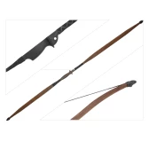 Łuk rekreacyjny dla dorosłych i młodzieży Poe Lang Robin Hood 30-35 lb 59,25" w kolorze drewna Łuk rekreacyjny dla dorosłych i młodzieży Poe Lang Robin Hood 30-35 lb 59,25" w kolorze drewna