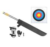 Łuk rekreacyjny dla dorosłych i młodzieży Poe Lang Robin Hood 30-35 lb 59,25" w kolorze drewna Łuk rekreacyjny dla dorosłych i młodzieży Poe Lang Robin Hood 30-35 lb 59,25" w kolorze drewna