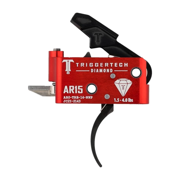 Spust Triggertech AR15 Diamond Pro Curved - język spustowy wygięty - Two Stage Spust Triggertech AR15 Diamond Pro Curved - język spustowy wygięty - Two Stage