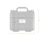 Kufer na broń Poseidon 10 235x181x105 mm czarny Kufer na broń Poseidon 10 235x181x105 mm czarny