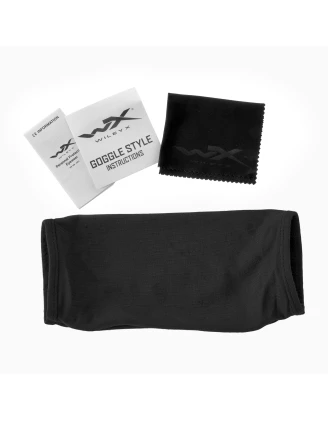 Wiley X Spear SP293DLB - Gogle 3 w 1: Dymne / Przezroczyste / Rdzawe, czarne oprawki