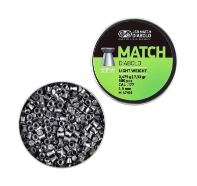 Śrut diabolo JSB Match Light 4,50 mm 500 szt. 0,475 g / 7,33 g