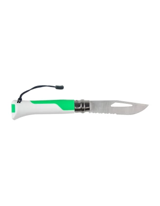 Nóż Opinel Outdoor Fluo Green 08: Zawsze gotowy do akcji