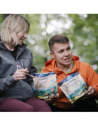 Żywność liofilizowana Lyommy Kurczak curry z nutą kokosa i ananasem 350 g