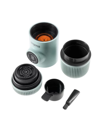 Ekspres do kawy Wacaco Nanopresso Arctic Blue z etui