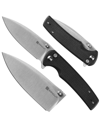 Noże Sencut: Składany nóż Sencut Sachse S21007-1 - czarny micarta