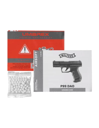 Replika pistoletu ASG Walther P99 DAO - dynamiczne działanie, bogate wyposażenie!