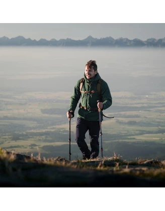 Kijki trekkingowe Alpinus Monte Rosa, granatowo-złote