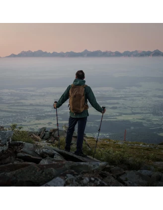 Kijki trekkingowe Alpinus Monte Rosa, granatowo-złote