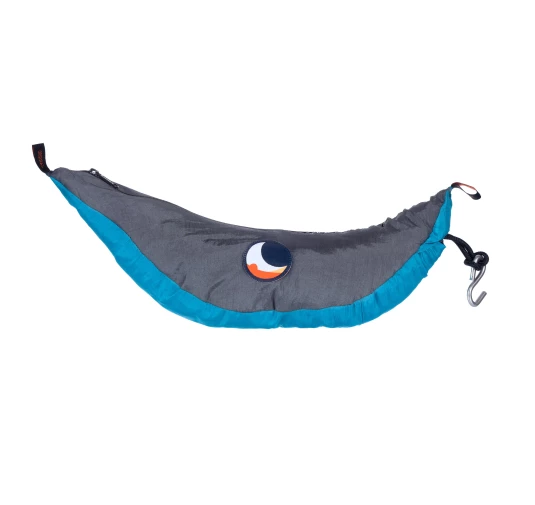Hamak Ticket To The Moon dwuosobowy błękitno-szary