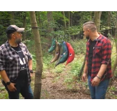 Hamak Ticket To The Moon dwuosobowy błękitno-szary Hamak Ticket To The Moon dwuosobowy błękitno-szary