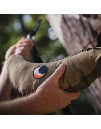 Hamak dwuosobowy: komfort i styl w kolorze zielono-brązowym!