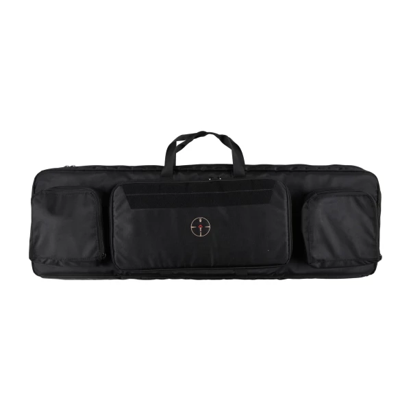 Pokrowiec na broń TACTICAL MAX01 dł. 1,15m h38, kolor czarny, haft celownik VX, na dwie jednostki