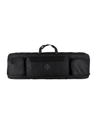 Pokrowiec na broń TACTICAL MAX01 dł. 1,15m h38, kolor czarny, haft celownik VX, na dwie jednostki