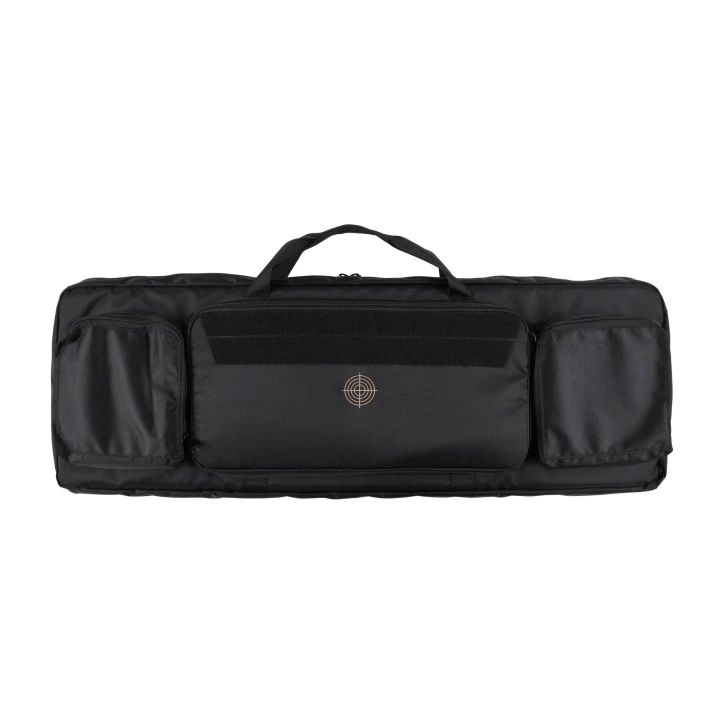 Pokrowiec na broń TACTICAL MAX02 dł. 1,05m h38, kolor czarny, haft celownik beżowy, na dwie jednostki