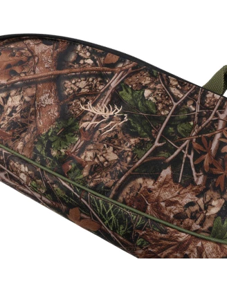 Pokrowiec Forsport na broń LPKAM 02 1,25m, kamuflaż, grzbiet oliv, haft głowa jelenia 2 beżowa, biza oliwkowa