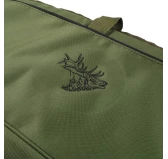 Pokrowiec Forsport na broń LPT9 03 1,44m termo+tłumik, kolor oliwkowy, haft głowa jelenia czarna, biza oliwkowa