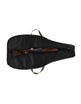 Pokrowiec Forsport na broń LPZKAM 06 1,25m, kam lesny/ zamsz oliwkowy, haft jeleń ryczy w trawie, biza pomarańczowa