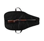 Pokrowiec Forsport na broń LPZKAM K02 1,12m, kamuflaż leśny/zamsz brązowy haft jeleń ryczy w trawie