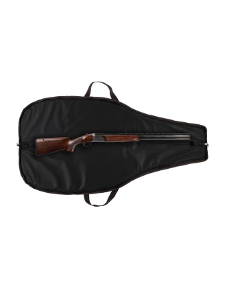 Pokrowiec Forsport na broń zamszowy L2ZPLUS 04 1,25m, kolor brązowy/ pomarańczowy, haft głowa jelenia bezowa