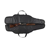 Pokrowiec Forsport na dwie jednostki broni G3 02 1.32m, kolor czarny haft tarcza duża beżowa