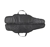 Pokrowiec Forsport na dwie jednostki broni G3 02 1.32m, kolor czarny haft tarcza duża beżowa