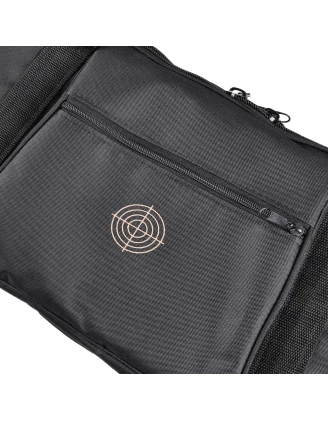 Pokrowiec Forsport na dwie jednostki broni G3 02 1.32m, kolor czarny haft tarcza duża beżowa