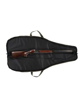 Pokrowiec na broń LPDK 18 1,25m, kolor oliwkowy, głowa byka beżowa, biza pomarańczowa